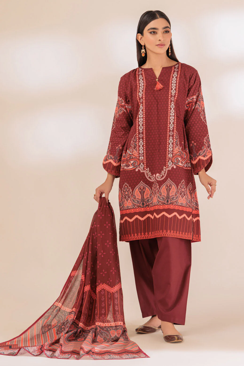 MAROON-CORDUROY-3 PIECE (PWS6233P20) - Image 5
