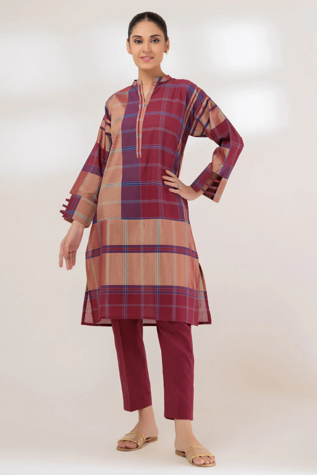 MAROON-DOBBY-2 PIECE (SRLS232P42) - Image 2