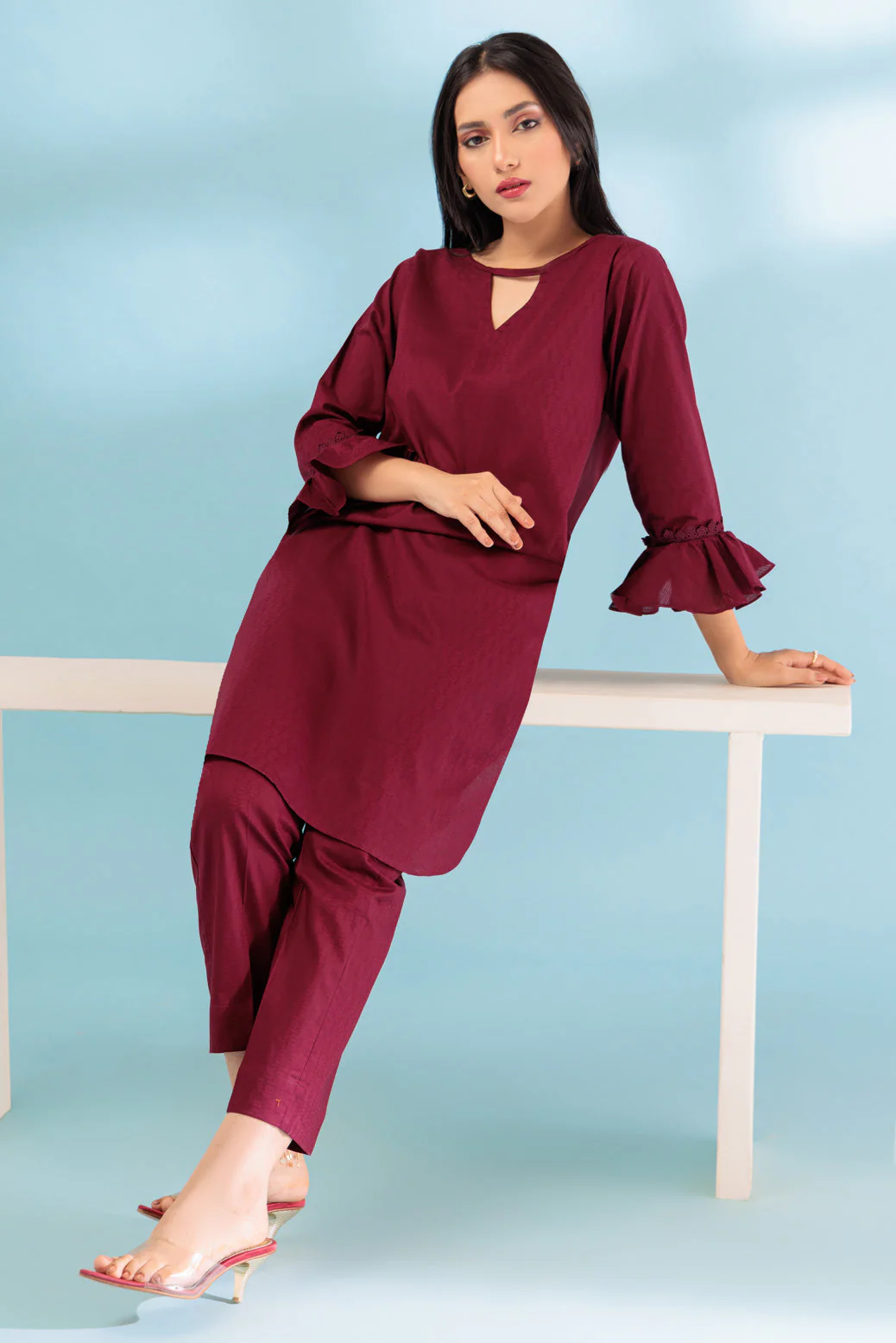 MAROON-DOBBY-2 PIECE (SRS232P45) - Image 2