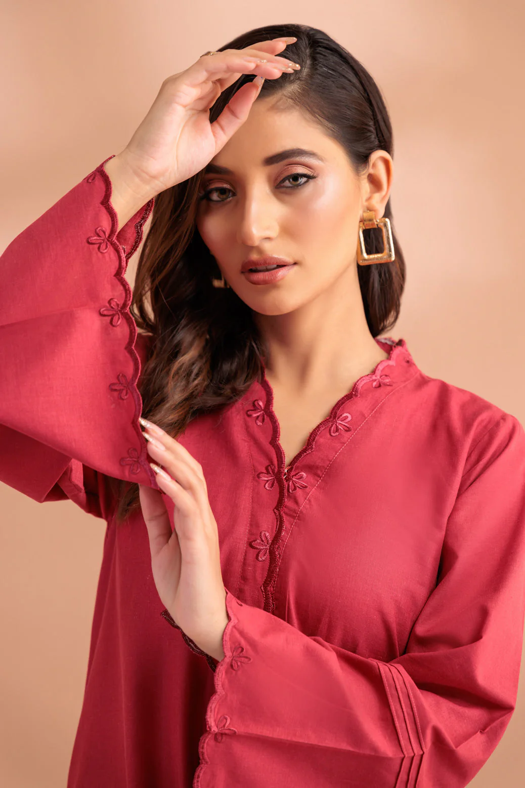 MAROON-DYED-2 PIECE (SRLS232P18) - Image 2
