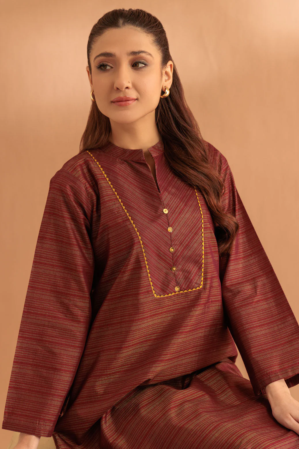 MAROON-DYED-2 PIECE (SS2242P09)