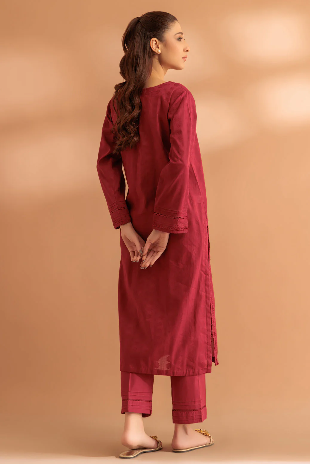 MAROON-JACQUARD-2 PIECE (SS2242P37) - Image 4