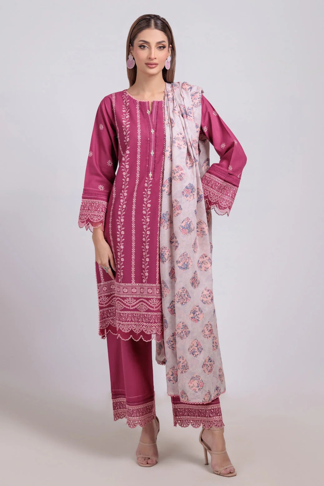 MAROON-KHADDAR-3 PIECE (WS6243P20) - Image 4