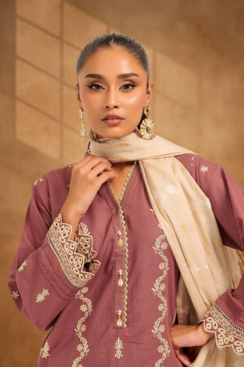 MAROON-KHADDAR-3 PIECE (WS6243P21) - Image 4