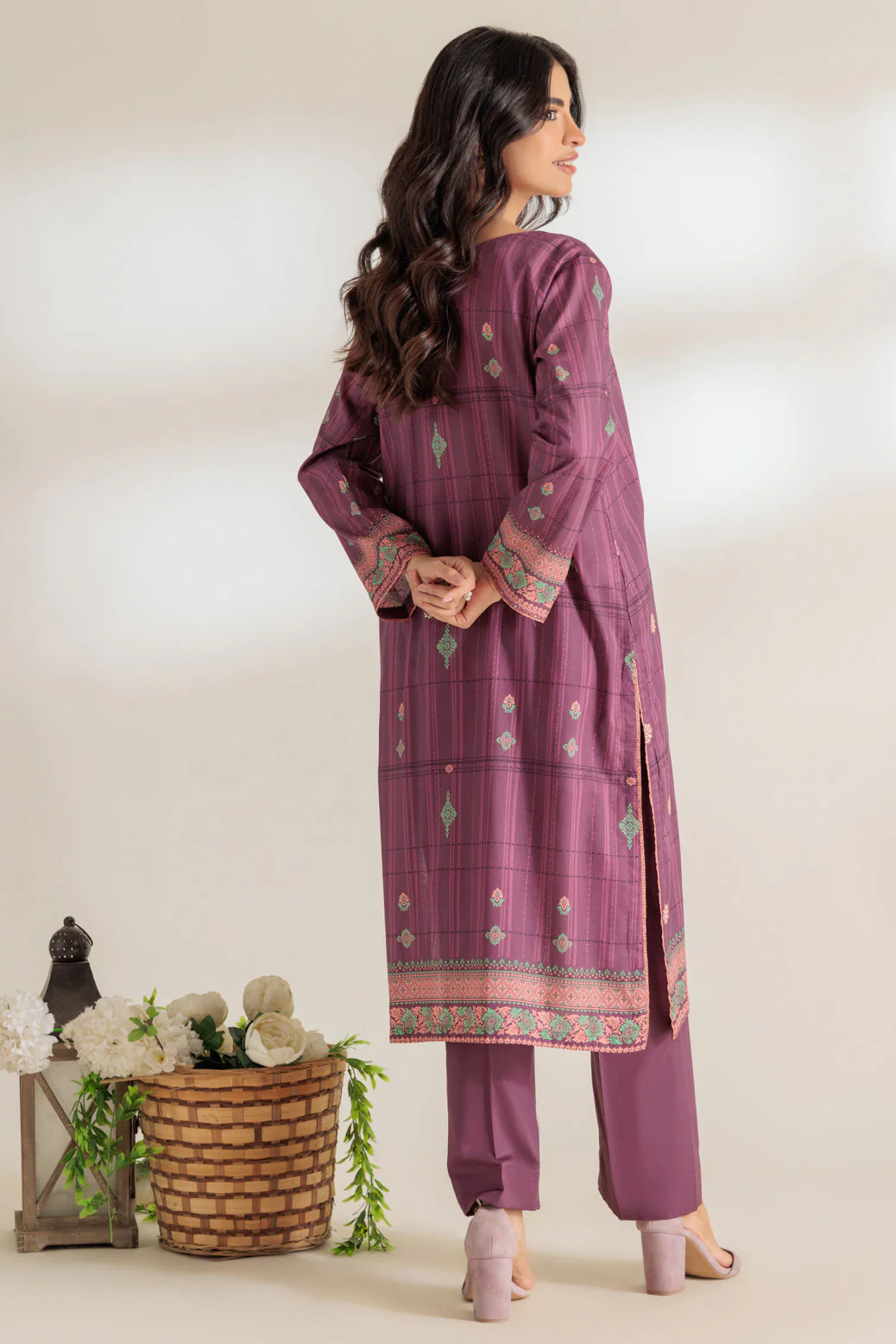 MAROON-LAWN-2 PIECE (2S24B2P221) - Image 5
