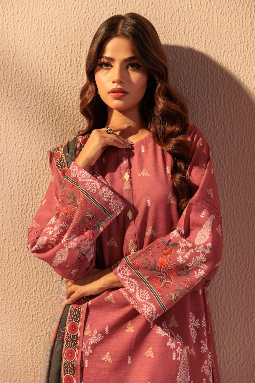 MAUVE-KHADDAR-3 PIECE (WS2243P07) - Image 3