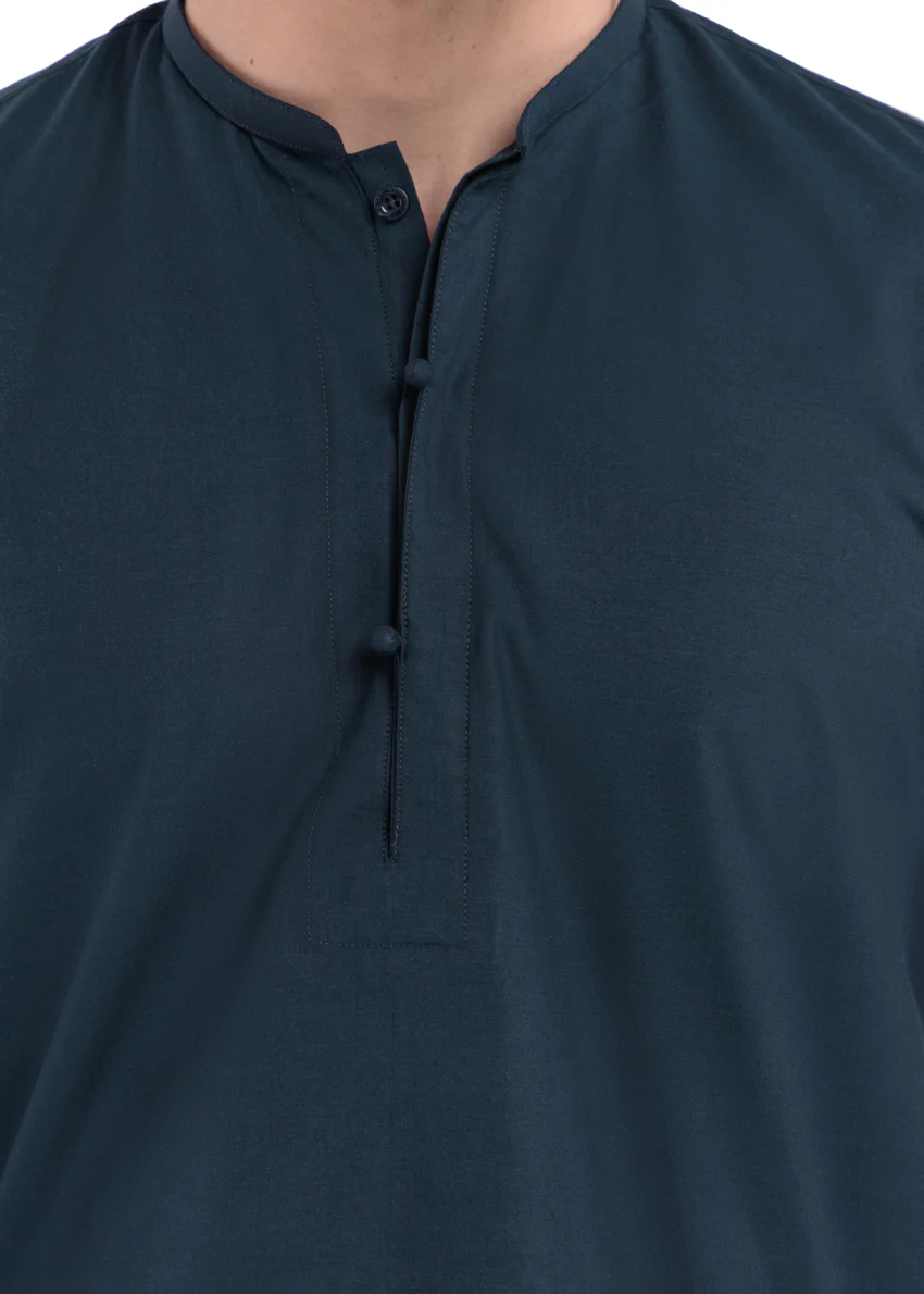 Navy-Blended-Kurta - (MP1PBW25BM10N4) - Image 10