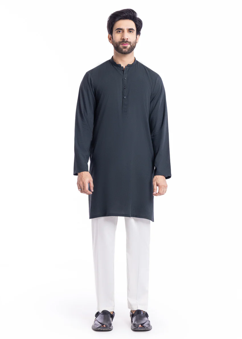 D-Green-Blended-Kurta - (MP1PBW25BM11D3)