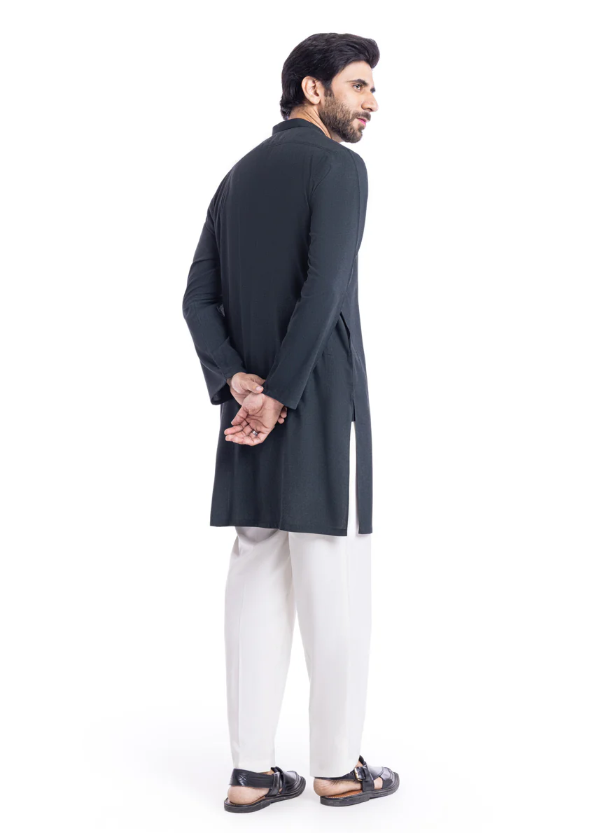 D-Green-Blended-Kurta - (MP1PBW25BM11D3) - Image 2