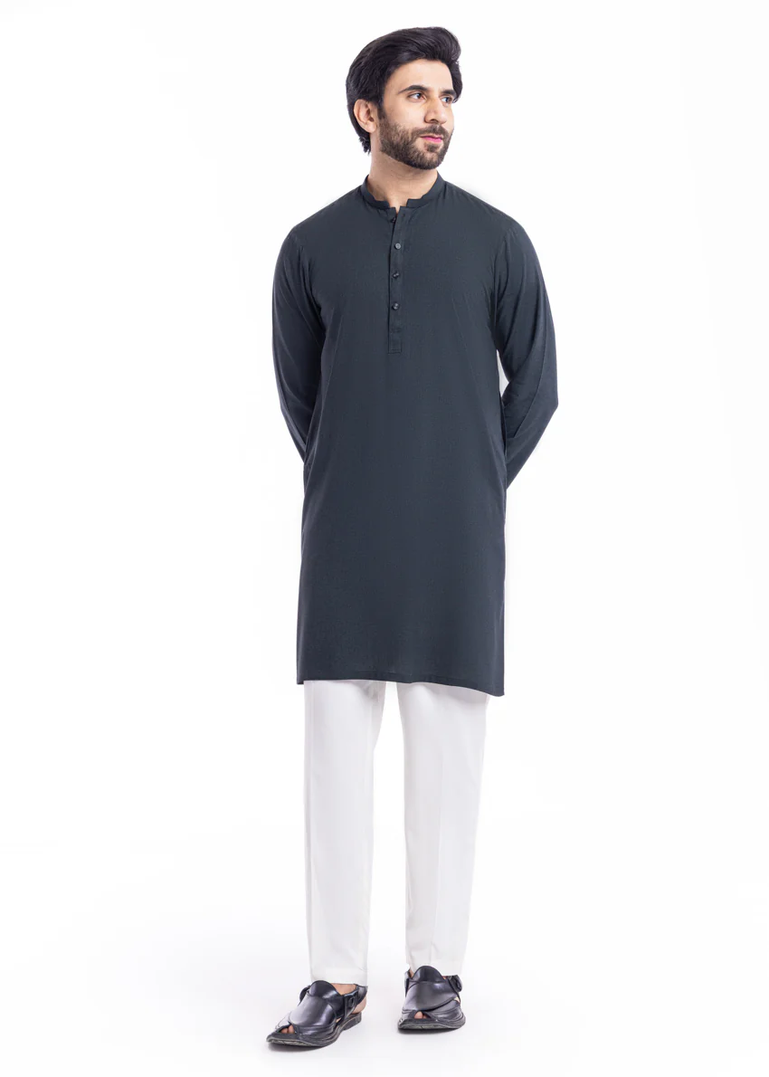 D-Green-Blended-Kurta - (MP1PBW25BM11D3) - Image 3
