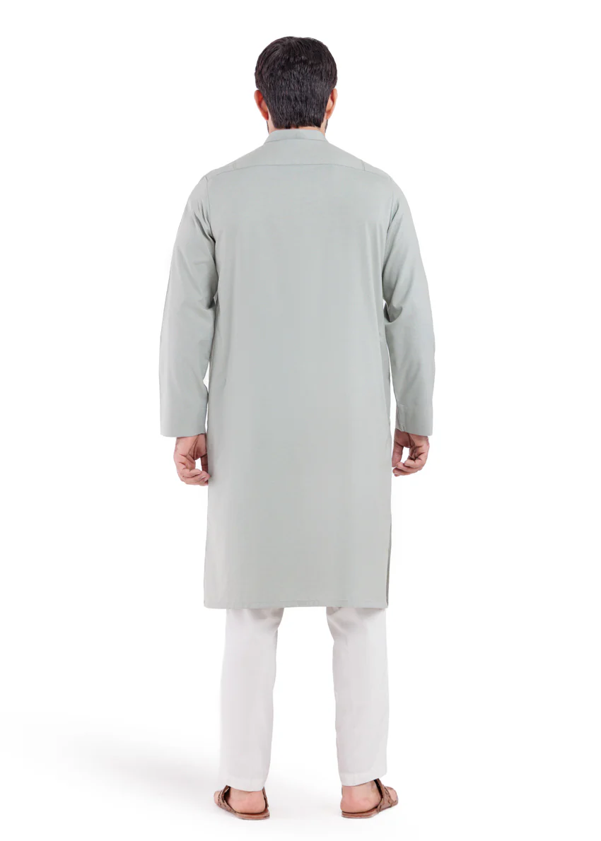 Sage-Blended-Kurta - (MP1PBW25BM9O5) - Image 6