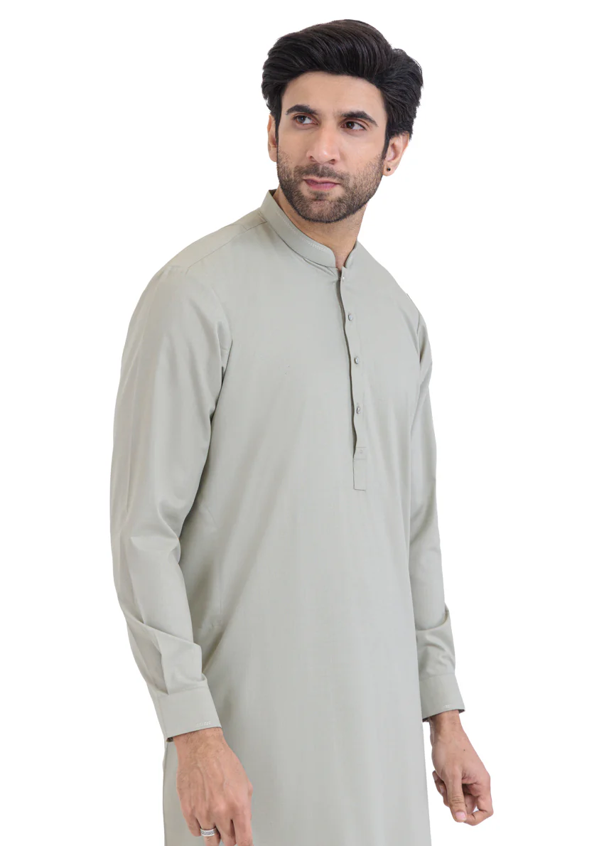 Sage-Blended-Shalwar Suit - (MP2PBBW25ADN18) - Image 6