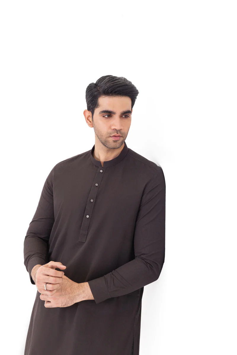 C-Brown-Cotton-Shalwar Suit - (MP2PBBW25ADN19) - Image 7