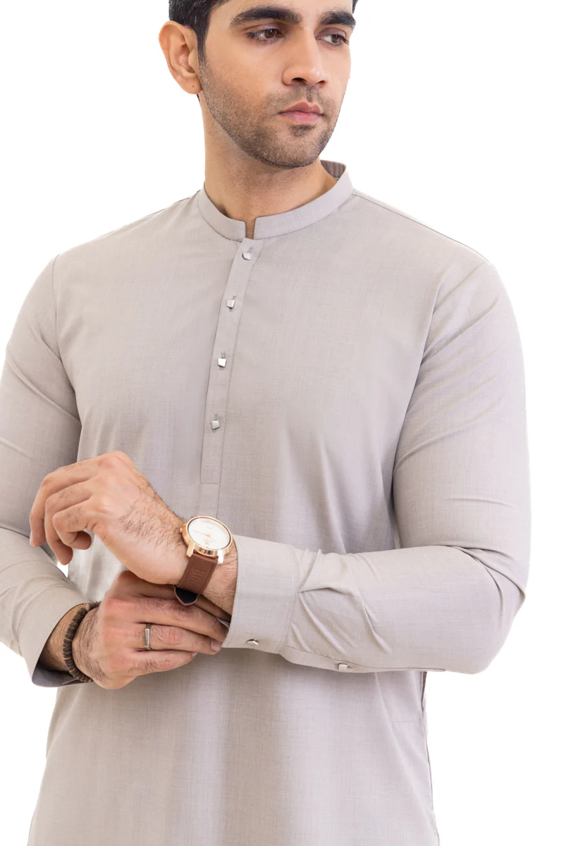 Taupe-Blended-Kurta Trouser - (MP2PBBW25ADN29) - Image 3