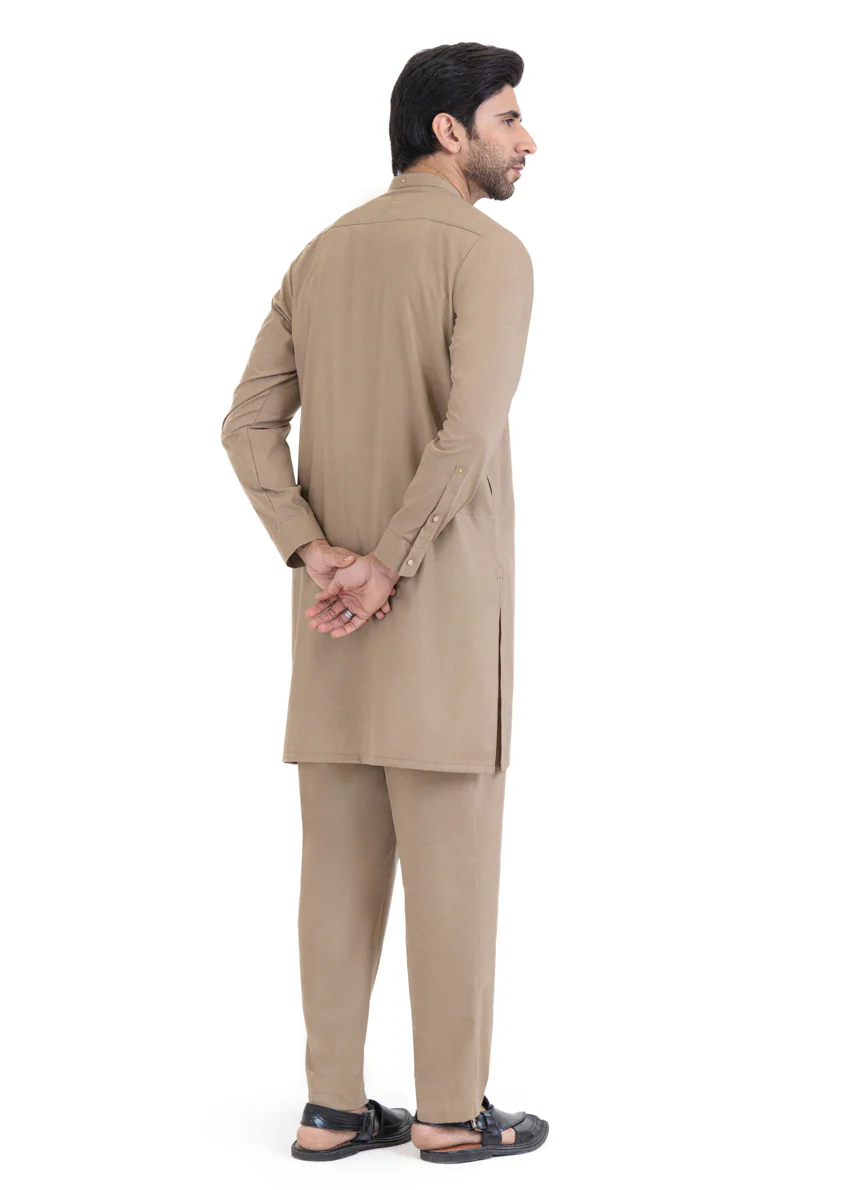 Sand-Blended-Kurta Trouser - (MP2PBBW25ADN30) - Image 2