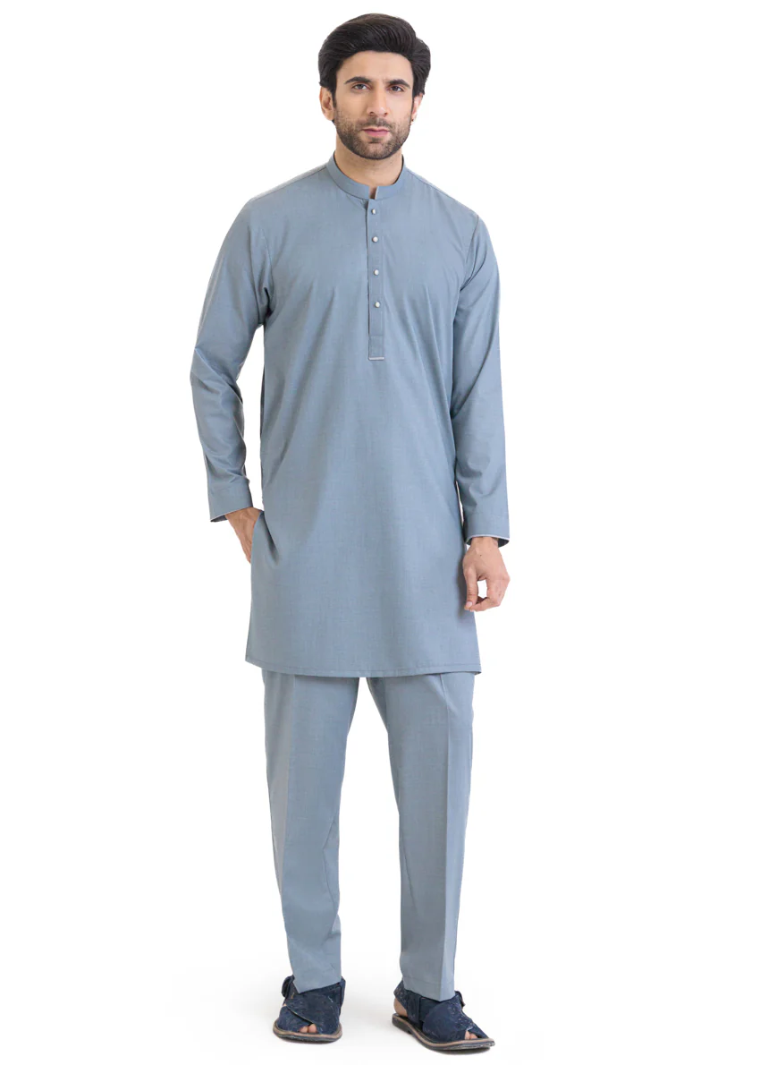 M-Grey-Blended-Kurta Trouser - (MP2PBBW25ADN31) - Image 4