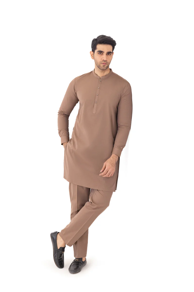 Brown-Cotton-Kurta Trouser - (MP2PBBW25ADN32) - Image 4