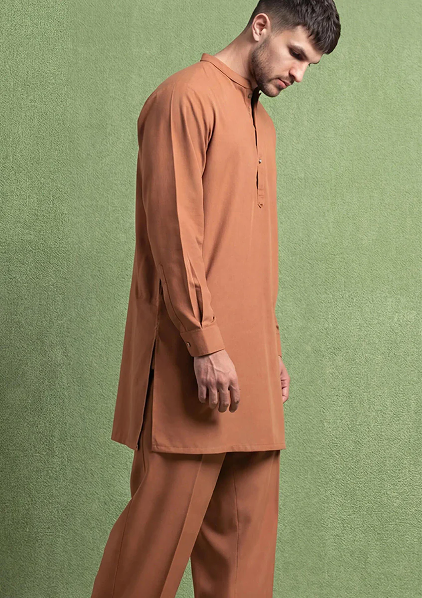 R-Brown-Blended-Kurta Trouser - (MP2PBBW25BM10N16) - Image 6