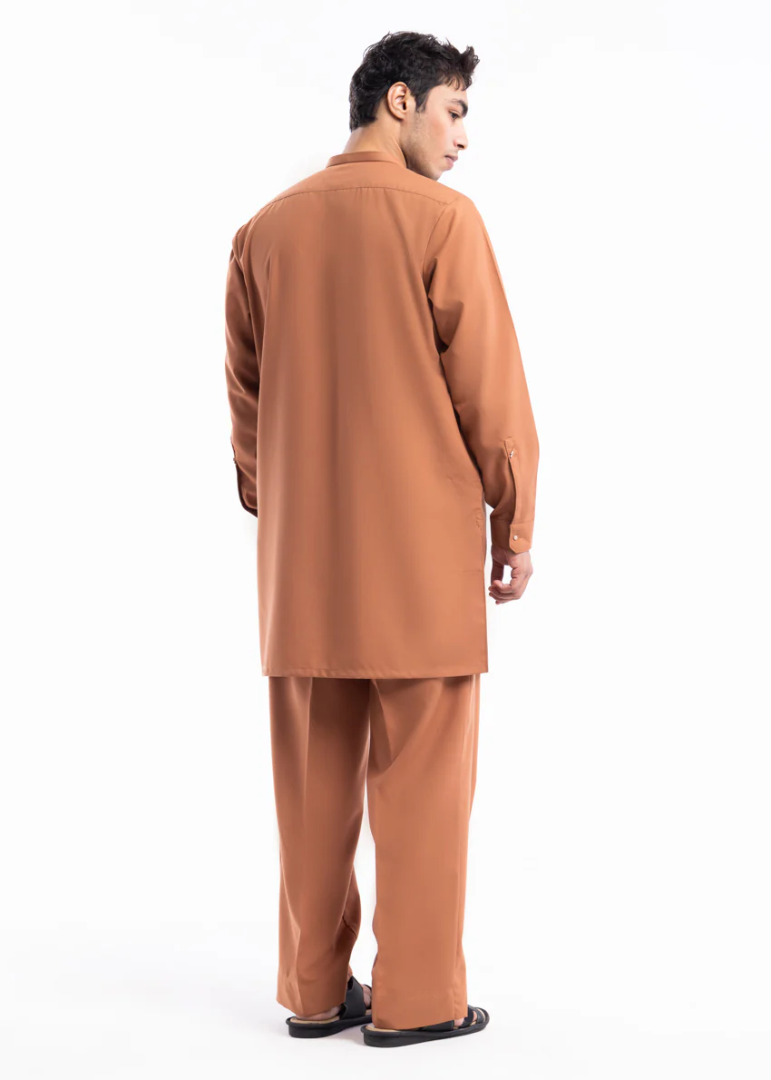 R-Brown-Blended-Kurta Trouser - (MP2PBBW25BM10N16) - Image 8
