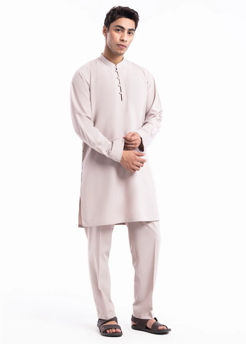 Taupe-Blended-Kurta Trouser - (MP2PBBW25BM10N17) - Image 3