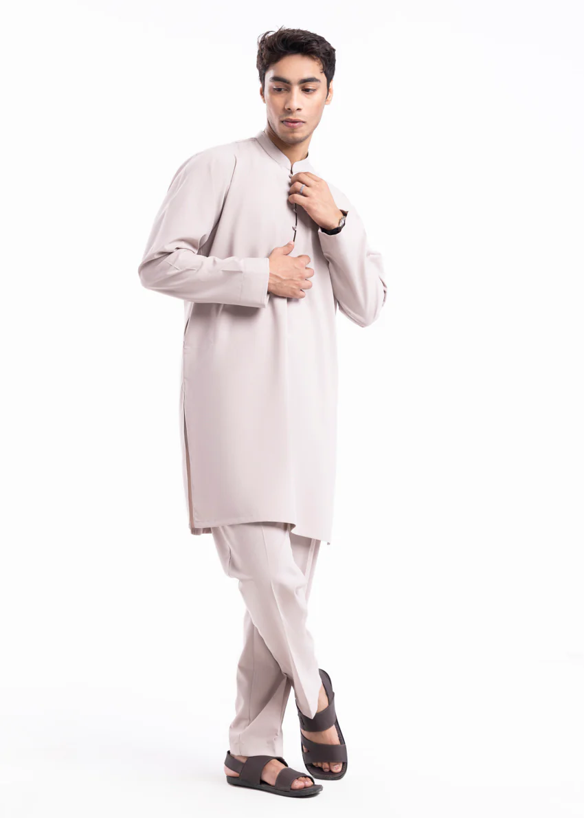 Taupe-Blended-Kurta Trouser - (MP2PBBW25BM10N17) - Image 5