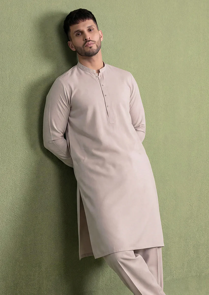 Peach-Blended-Shalwar Suit - (MP2PBBW25BM11D10) - Image 11