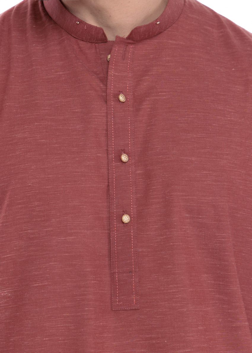 Rust-Blended-Shalwar Suit - (MP2PBBW25BM11D9) - Image 10