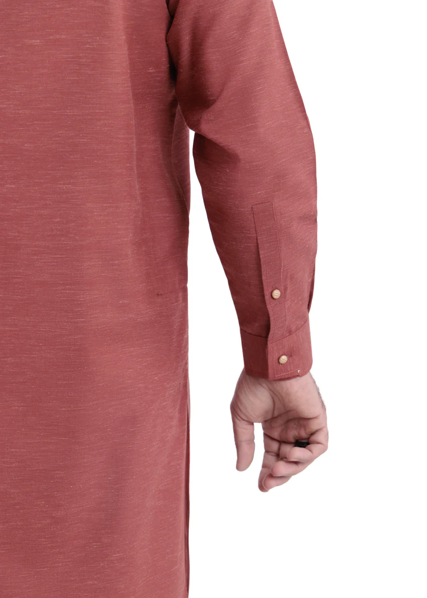Rust-Blended-Shalwar Suit - (MP2PBBW25BM11D9) - Image 8