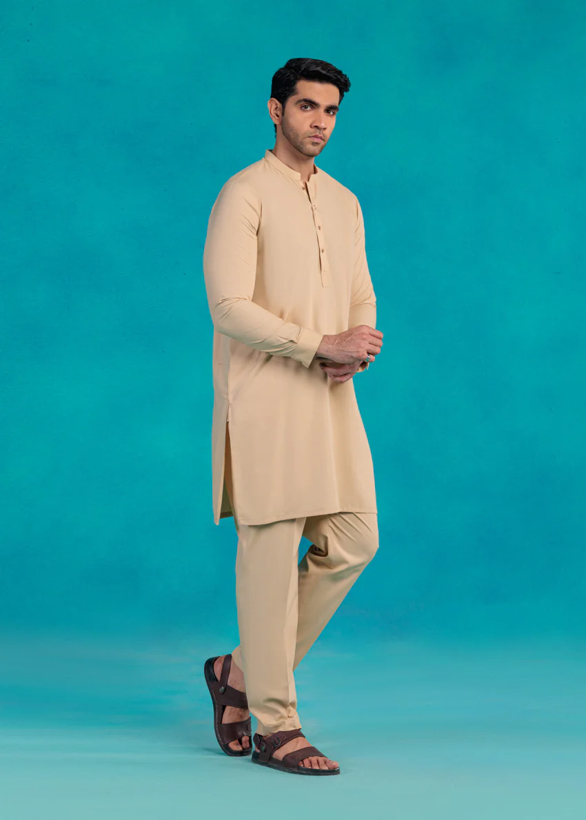Beige-Blended-Kurta Trouser - (MP2PSBS26BM1F19) - Image 5