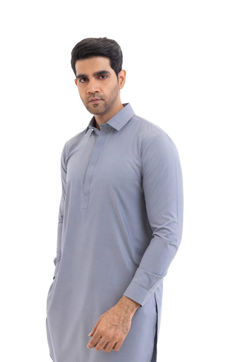 Grey-Blended-Kurta Trouser - (MP2PSBW25ADN25) - Image 5