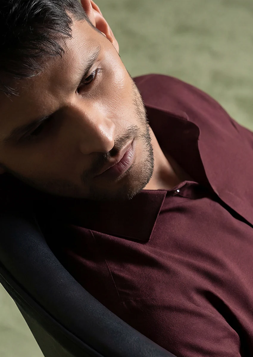 R-Brown-Blended-Shalwar Suit - (MP2PSBW25ADN8) - Image 6