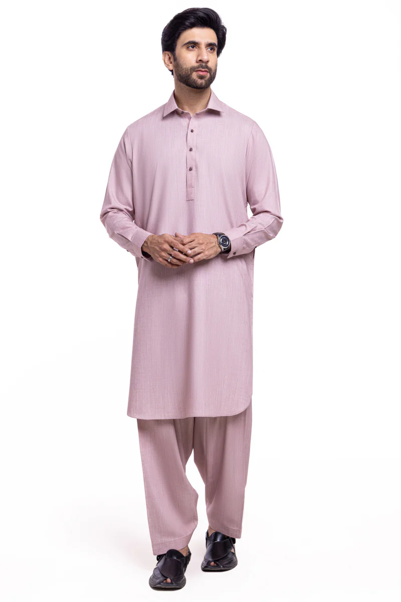 L-Pink-Blended-Shalwar Suit - (MP2PSBW25BM10N4)
