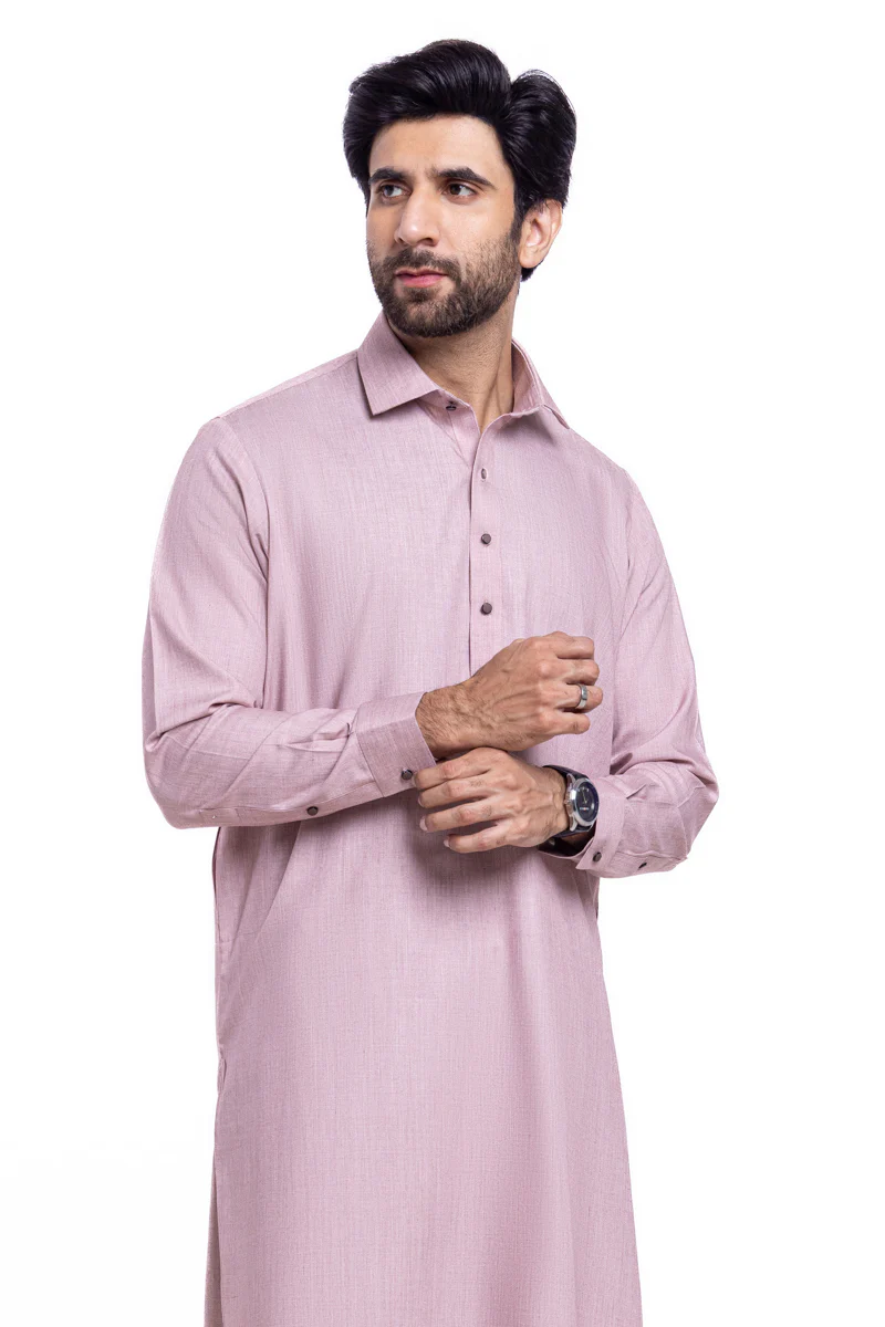 L-Pink-Blended-Shalwar Suit - (MP2PSBW25BM10N4) - Image 3