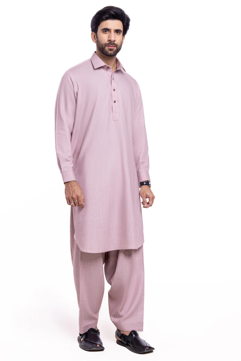 L-Pink-Blended-Shalwar Suit - (MP2PSBW25BM10N4) - Image 4