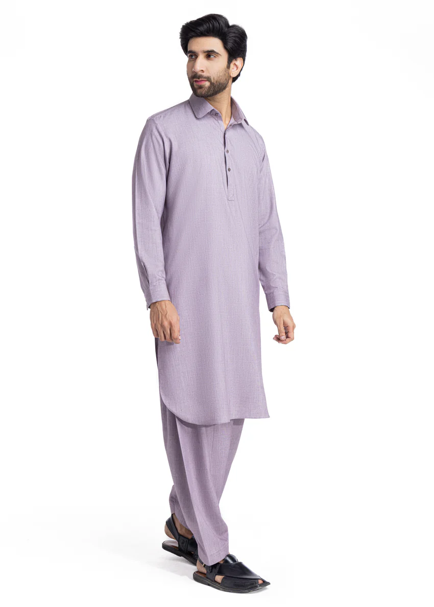 Mauve-Blended-Shalwar Suit - (MP2PSBW25BM10N5) - Image 3