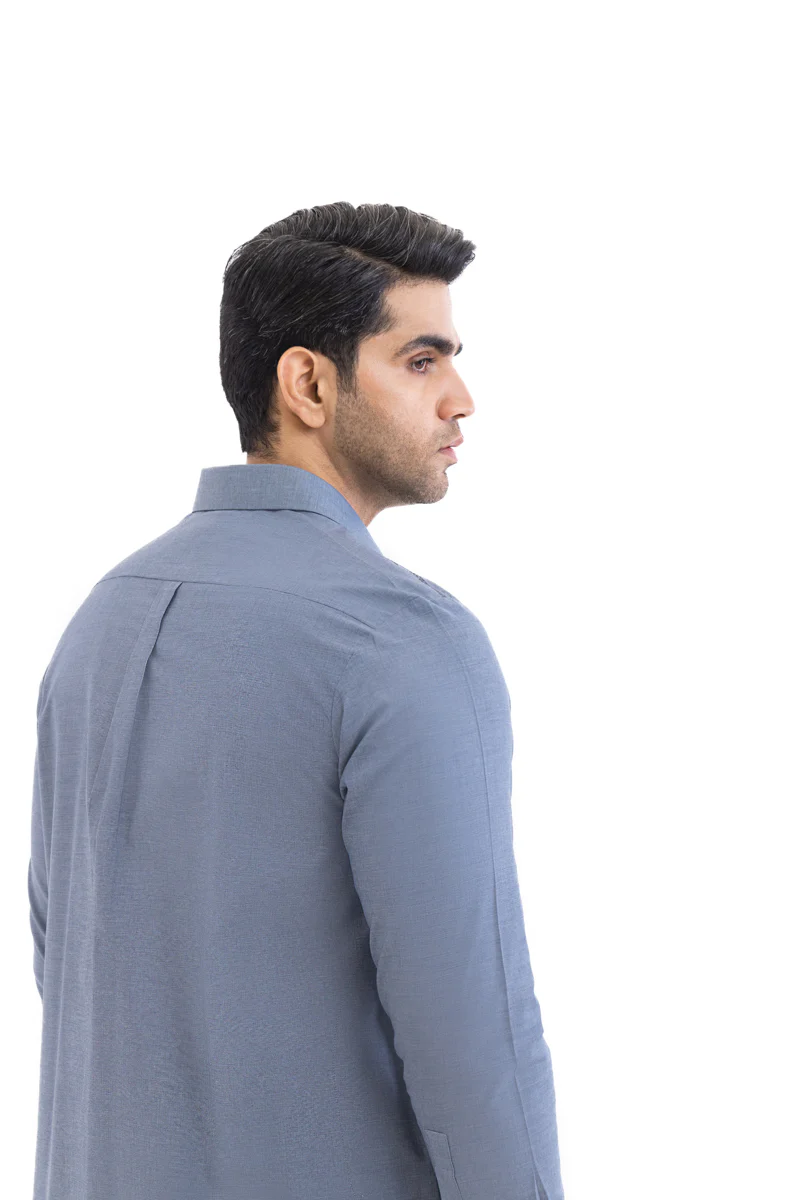Blue-Cotton-Shalwar Suit - (MP2PSBW25BM10N8) - Image 6