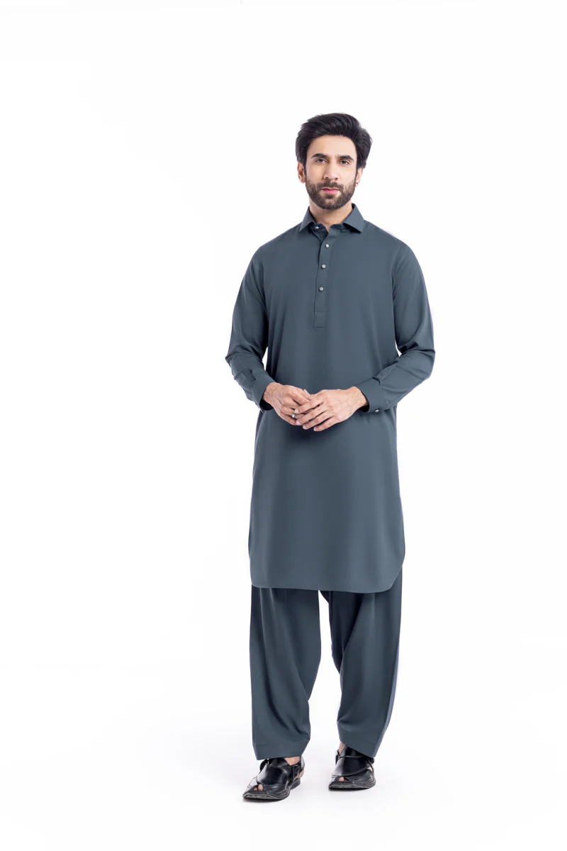 Grey-Blended-Shalwar Suit - (MP2PSBW25BM1J2)