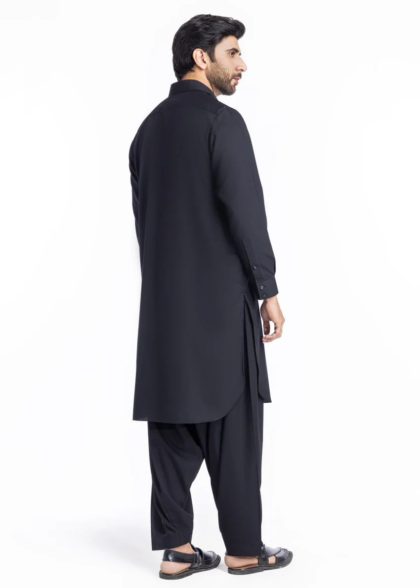 Black-Blended-Shalwar Suit - (MP2PSBW25BM1J3) - Image 7