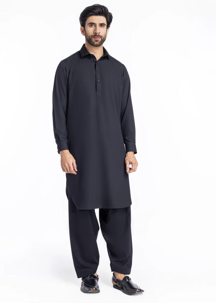 Black-Blended-Shalwar Suit - (MP2PSBW25BM1J3) - Image 9