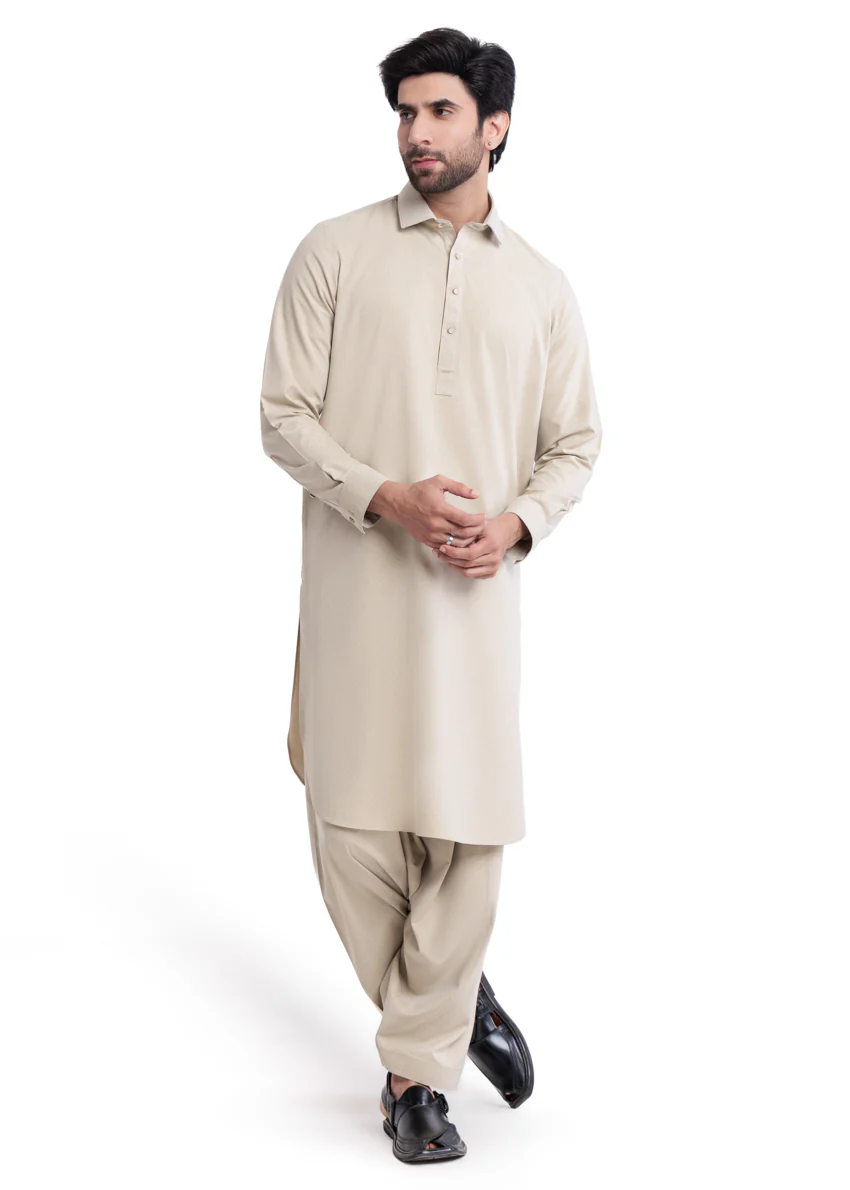 Sand-Blended-Shalwar Suit - (MP2PSBW25BM1J4) - Image 2