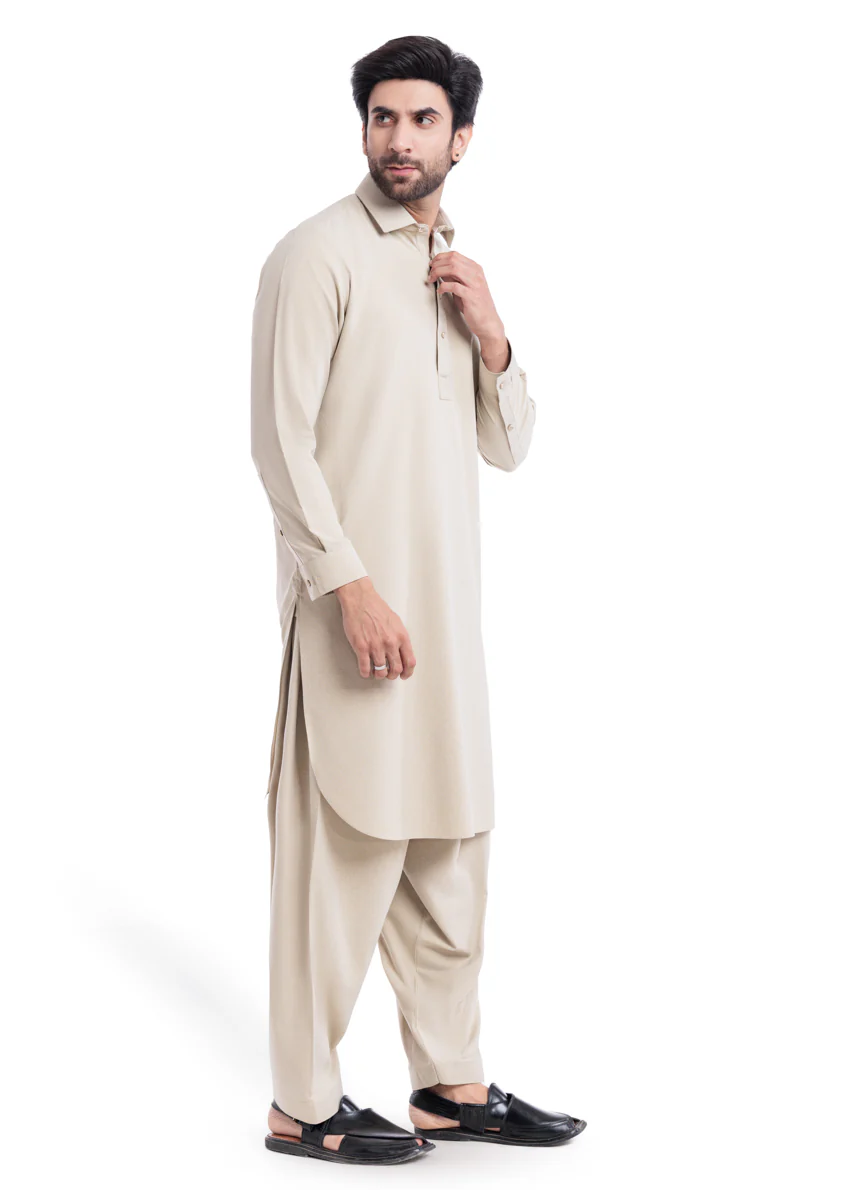 Sand-Blended-Shalwar Suit - (MP2PSBW25BM1J4) - Image 3