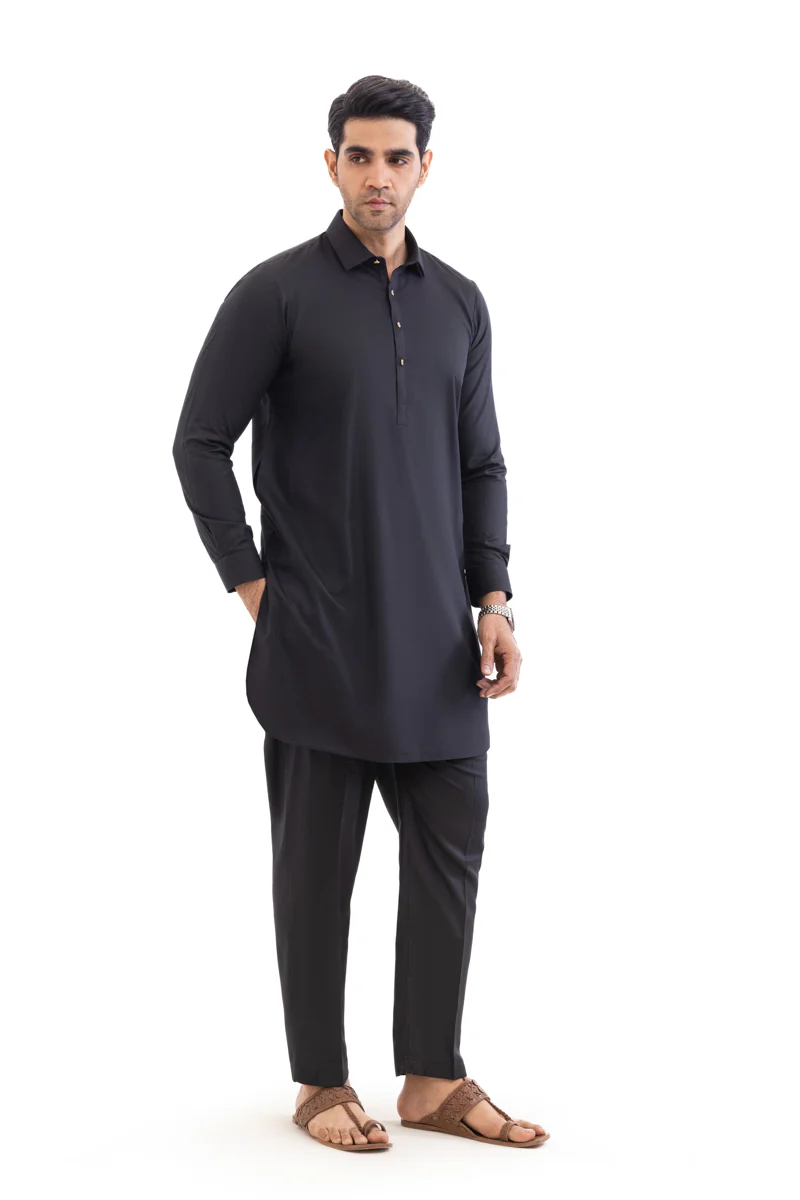 Black-Blended-Kurta Trouser - (MP2PSBW25BM9O13) - Image 4
