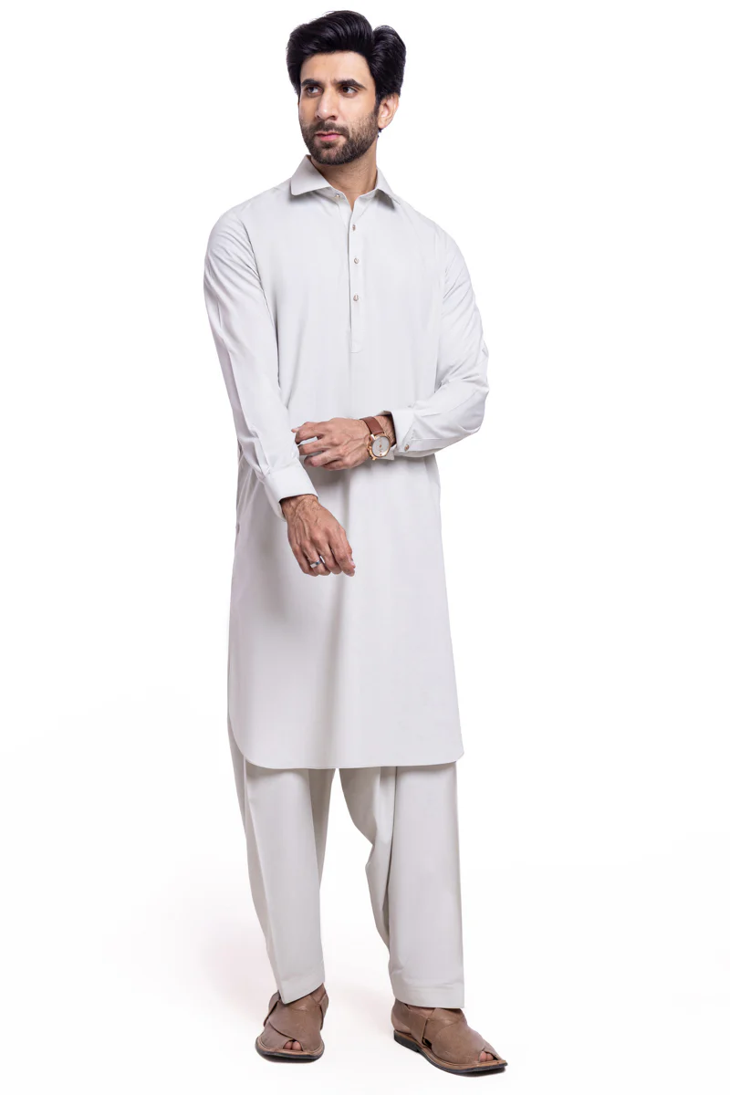 Pista-Blended-Shalwar Suit - (MP2PSBW25BM9O4) - Image 3