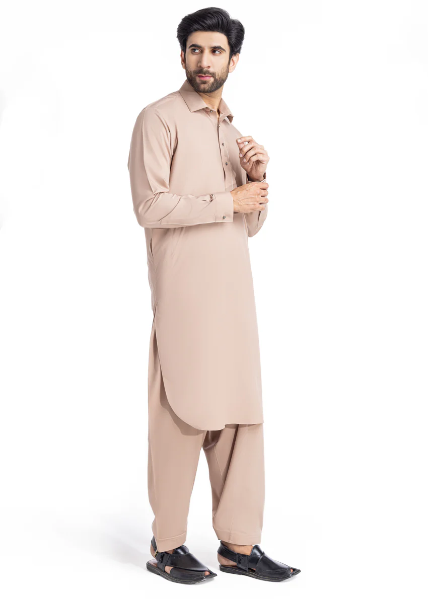 Sand-Blended-Shalwar Suit - (MP2PSBW25BM9O6) - Image 3
