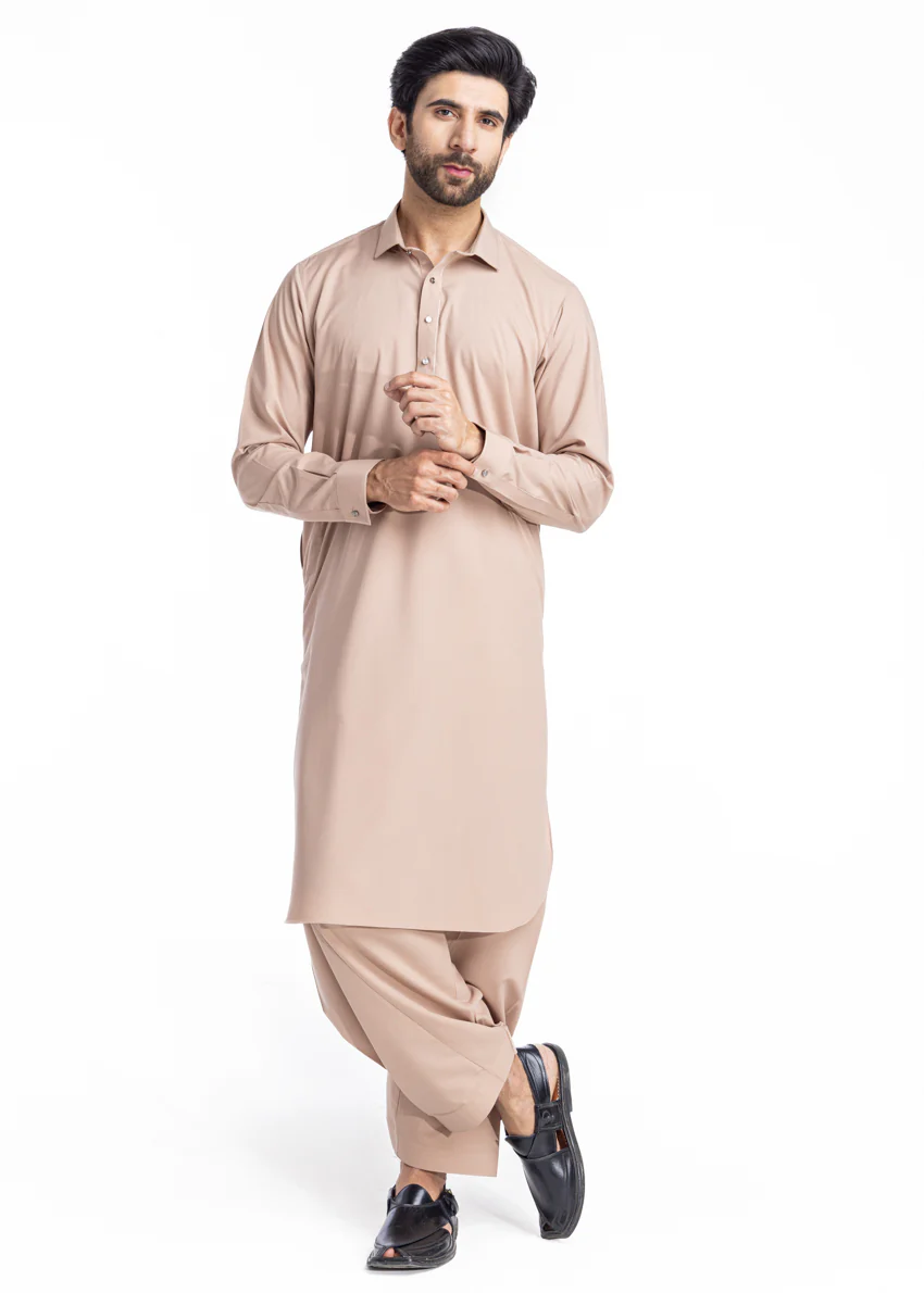 Sand-Blended-Shalwar Suit - (MP2PSBW25BM9O6) - Image 4