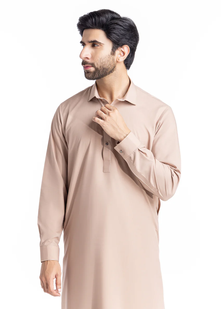 Sand-Blended-Shalwar Suit - (MP2PSBW25BM9O6) - Image 5