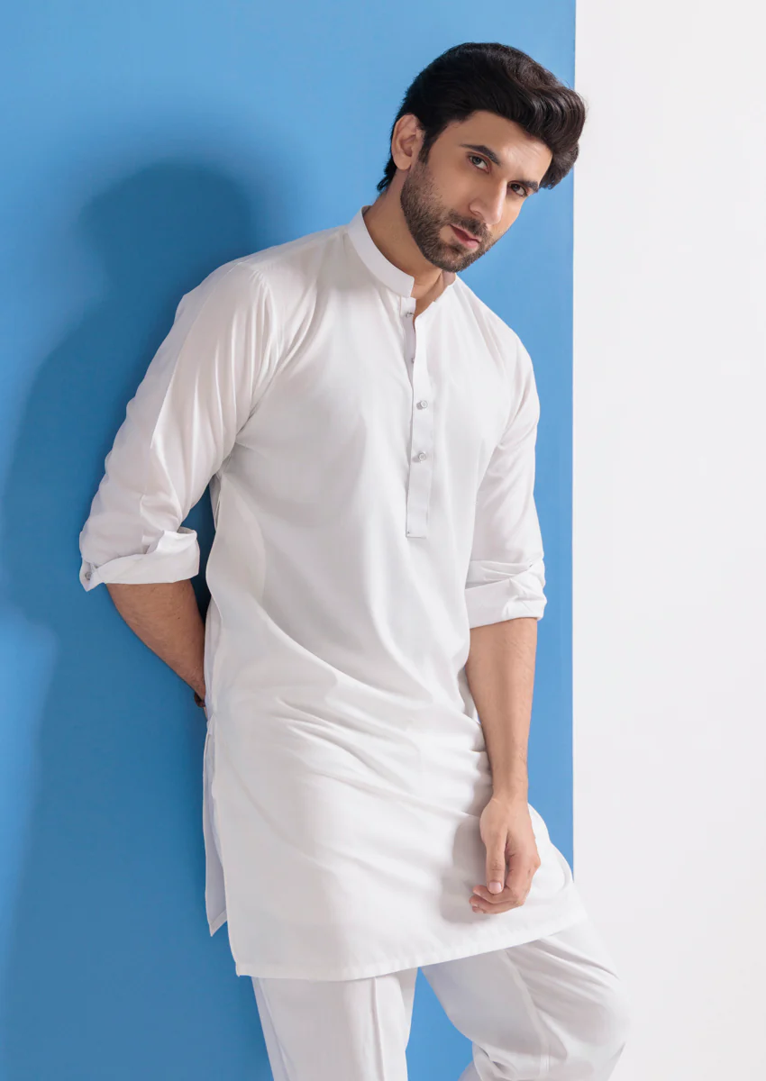 O-White-Blended-Kurta Trouser - (MPS25KPS2038) - Image 6