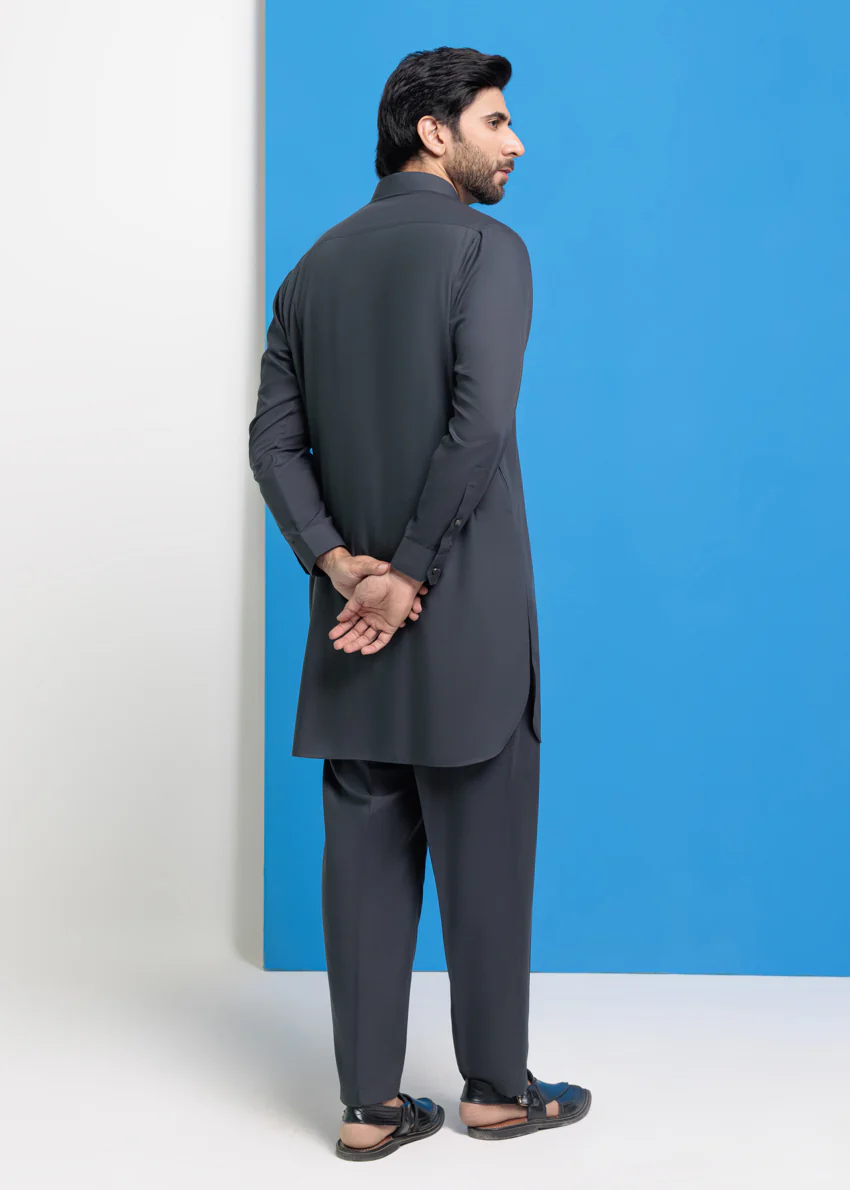 Grey-Blended-Kurta Trouser - (MPS25KPS2043) - Image 2