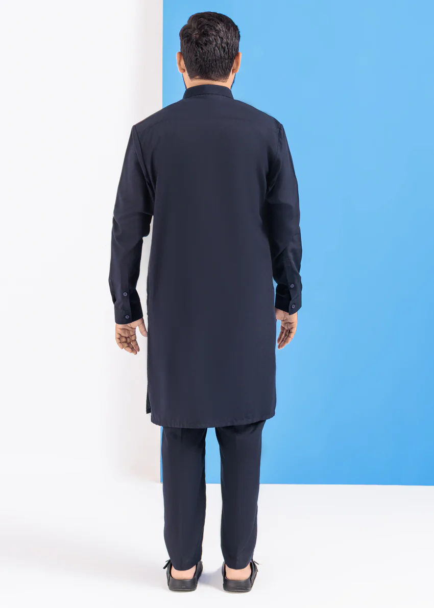 N-Blue-Blended-Kurta Trouser - (MPS25KPS2044) - Image 2