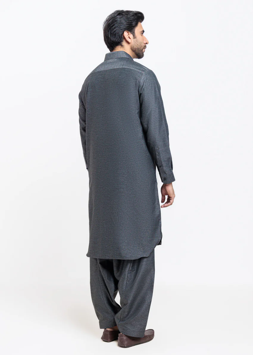 Black-Blended-Shalwar Suit - (MPS25KPS2051) - Image 2
